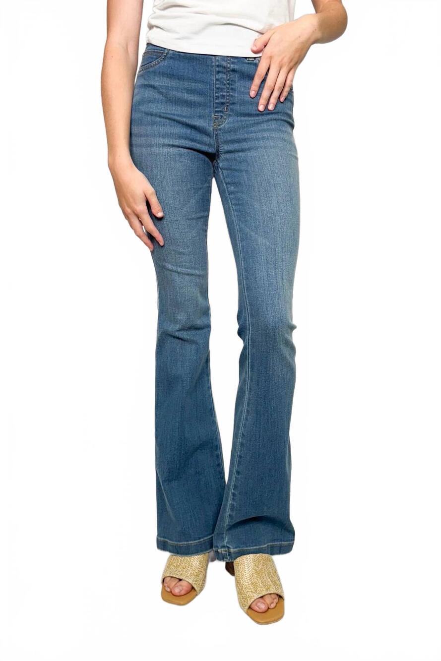 NEW SPANX women's that 70s girl jeans in vintage indigo